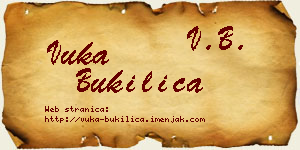 Vuka Bukilica vizit kartica